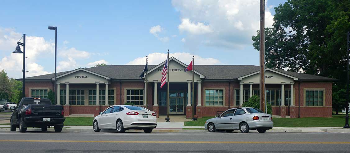 Lobelville City Hall and Library